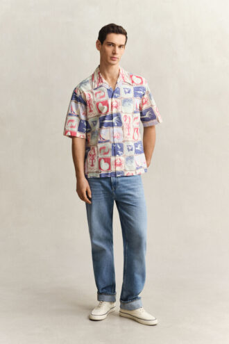 Nautical Short Sleeve Shirt