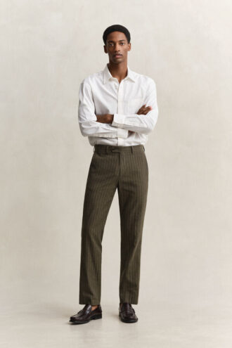Pinstriped Suit Pants