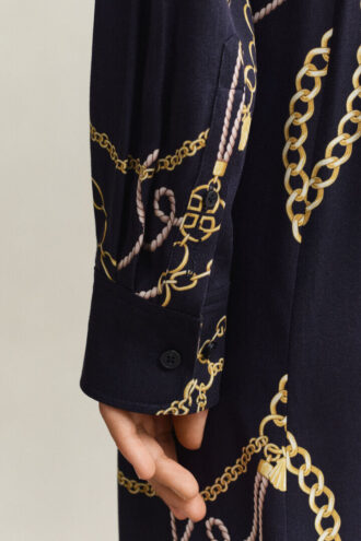 Printed Shirt Dress