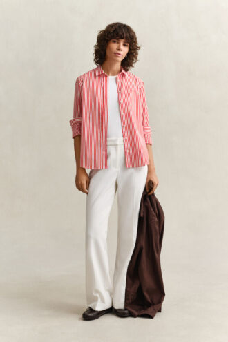 Regular Fit Classic Striped Poplin Shirt