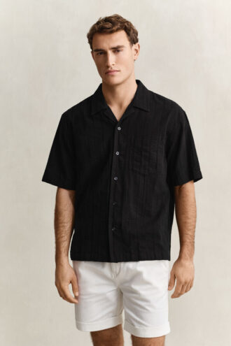Relaxed Fit Dobby Striped Shirt