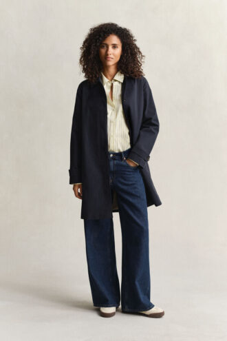 Relaxed Fit Striped Poplin Shirt